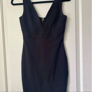 Black bodycon dress